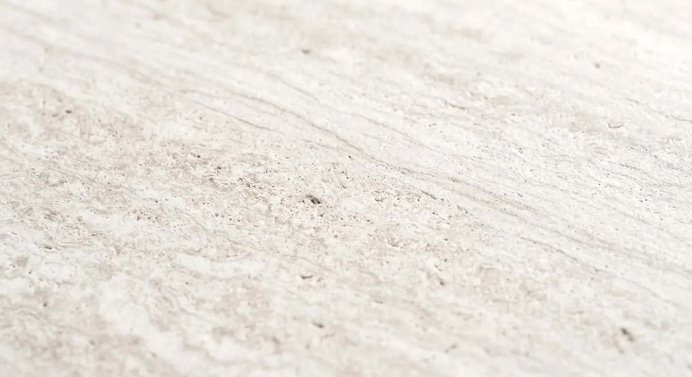 Macro detail of the grey vein on warm white ground