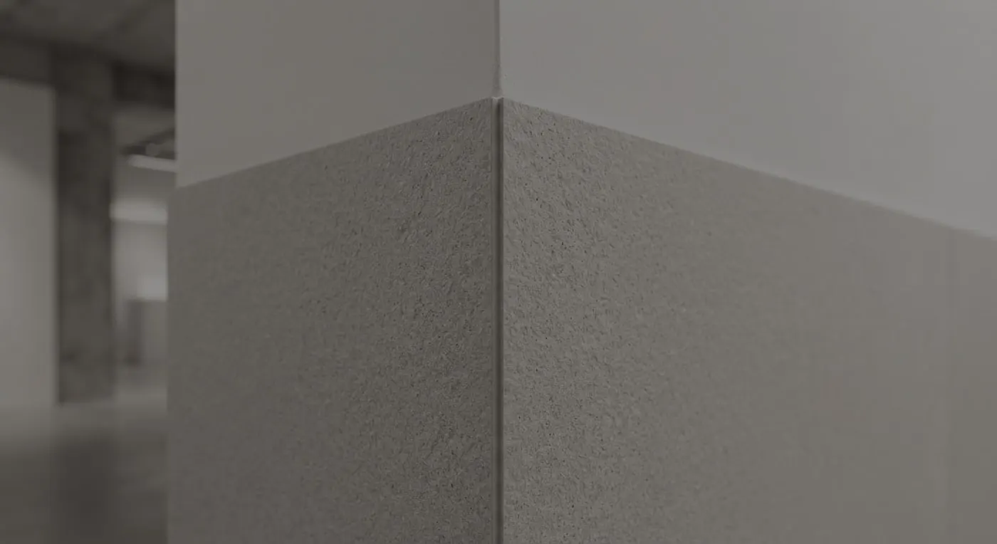 Macro detail of the fine grain of Basalto Gris